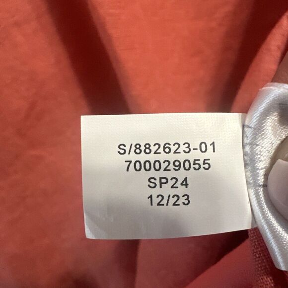 NWT Banana Republic Lisa 100% Linen Open Back Mini Dress Size 10 Coral Cocktail - Picture 5 of 10